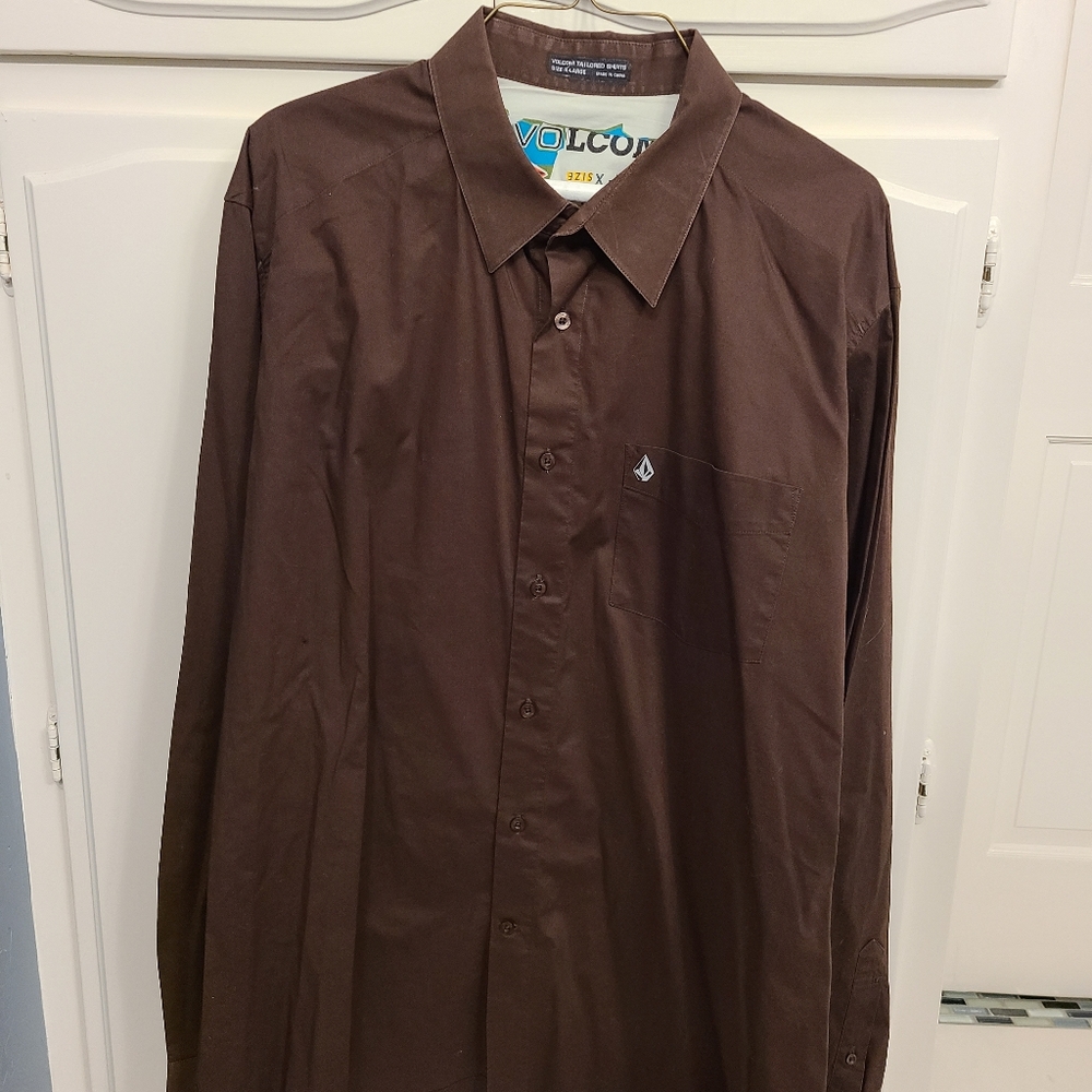 Volcom Tailored Long Sleeve Shirt Size XL